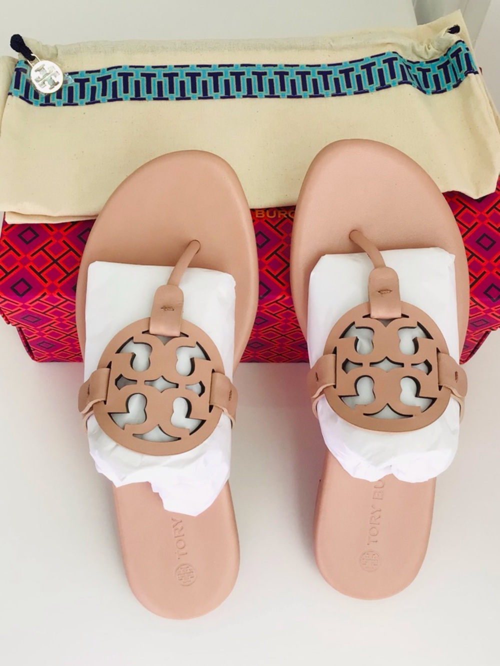 Tory Burch Miller Leather Sandals-New In Box With Dust Bag